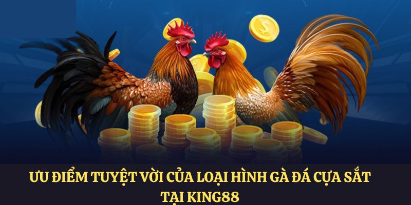Ưu điểm tuyệt vời của loại hình gà đá cựa sắt tại KING88