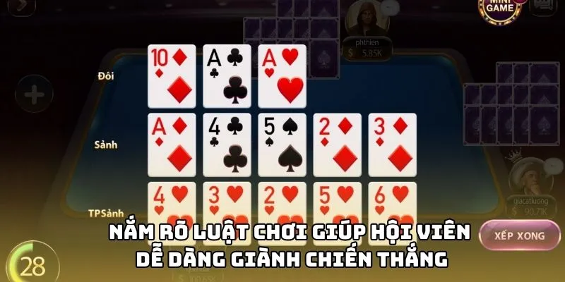 Nắm rõ luật chơi giúp hội viên dễ dàng giành chiến thắng